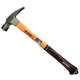 Xmsj benutzerdefinierte neue Klauenhammer Gummi Griff quadratischer Kopf rechter Winkel Baustelle Carpenter Hammer Carpenter Hammer Spezialstahl geschmiedet Hammer M5012M Kran Hammergürtel magnetisch 8 Zwei Hammerkopf + Hammer hängen