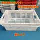 Pork cold storage special box commercial meat basket plastic basket rectangular cold storage freezing frame factory hotel transfer box fully sealed (length 60 width 40 height 20 cm) green