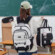 GPHF Japan GP Burden Reduction and Spine Protection-School Bag para mujeres con súper gran capacidad NUEVO Estilo Juvenil Estudiantes de secundaria Mochila Estudiantes de la escuela primaria mochila 9906 colección de tres piezas Red Tres piezas Agregue el carrito de regalos para bebés
