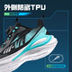 361 Flying Wings|Children's Sports Shoes Spring and Autumn Boys, Boys and Teenagers Light Cushioning Knob Buckle Running Shoes Black 39
