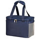 Insulated bag portable insulated bag 8 hours aluminum foil thickened large student lunch box bag office worker waterproof navy blue small thickened insulated model