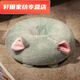 Silent Noel cushion, long-term sitting, no butt pain, futon cushion, bay window butt cushion, office long-term sitting butt cushion, lazy person on the floor, rabbit fur style, small elephant, round hole seat cushion 38*38*15 (no zipper type)