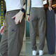 
Ice-hide thin casual pants for men's loose feet trendy Harun Working Pants autumn style versatile stretch sports pants 689 military green XL
