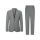 K-Boxing Men's Wear (K-Boxing) Sheep Wool Business Casual Gentleman Suit Men|HSFT1906 Medium Gray A 52/2XL