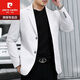 Pierre Cardin men's suit single suit white suit single casual jacket wedding groom suit business white-collar high-end white 175/92A