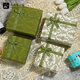 Jiuqiangu gift box empty box Dragon Boat Festival gift packaging box gift high-end gift bag retro green medium size set 1136
