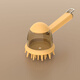 Crazy owner pet bath brush long handle refillable silicone bath brush dog cat bath cleaning massage brush shampoo brush