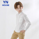 Innovo Children's Shirt White Long Sleeve Pocket Boys Shirt White Long Sleeve 170CM