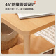 Yimi Love Coffee Table Shelf Small Solid Wood Modern Simple Living Room Bedside Cabinet 0.4m*0.4m BJ-01