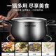 SUPOR soup pot thickened 304 stainless steel stew pot double-ear anti-scalding porridge and noodle pot gas induction cooker universal ST24H3