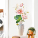 Hualeji Chinese style vase 3D three-dimensional wall stickers living room background wall paper wallpaper self-adhesive bedroom decoration wall stickers tulips - extra large vase