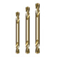 Double-head twist drill double-edged M35 alloy tungsten steel stainless steel special 304 drilling containing cobalt, high cobalt and high hardness M35 cobalt-containing double head 3.5mm 10 pieces
