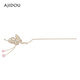 AJIDOU Aji Dou Hairpin Women's Fashionable National Style Headwear Elegant Butterfly Offline Shop Same Style Hair Accessories White 1-piece Set