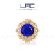 LAC New Product Laura Magic Mirror High Jewelry Royal Blue Tanzanite Ring Women's 18K Gold Dual-Use Model Tanzanite (Dual-Use Model) Selected 16.940 Carat/GUILD/Ready Stock
