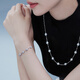 Lukfook Jewelry True Me Series Platinum 950 Seawater Pearl Platinum Bracelet as Gift GJT0002DS Total Weight 6.67 Grams