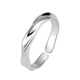 ROSENA SAMMI self-discipline S999 pure silver Möbius ring sterling silver ring boys trendy 2024 new men's single ring 999 pure silver/endless ring men's style
