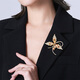 Qlady maple leaf corsage brooch, high-end female niche design, anti-exposure pin, scarf buckle, suit accessories, birthday gift