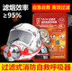Geshu gas mask, fire mask, smoke and fire protection, filter fire self-rescue respirator, fire escape 3c certification