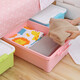 Yushe bed storage box large plastic storage box wheeled storage box clothes storage box height 20cm orange extra large storage box 100*50*23.5cm