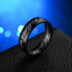 Color Leias Ring Titanium Stahlring Herren trendy Nischendesign Männer einzelne Ringe vielseitige domineerische Jungen Ring Student Schwanz Ring Silber 9 andere Größen hinterlassen eine Nachricht