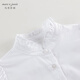 Mark Jenny girls sweet ruffle collar shirt children's shirt cotton top spring new style 241377 bleached 100 -