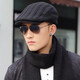FANCET hat men's autumn and winter European and American fashion peaked hat winter casual knitted beret forward hat for dad and elders