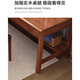 Fengyeqingqing is in stock quickly. Nordic solid wood double desk home computer desk writing desk desk study table solid wood desk + B armchair * 2 (walnut color) 180cm * 60cm * 80cm double drawers