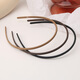 Zuoou headband women's 2025 new style thin style simple thin edge narrow version broken hair press hairpin headband hair bundle hair hole hair accessory khaki + dark coffee + black