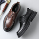 Cartelo British Men's Formal Leather Chaussures Brestable Classic Business Men's Chaussures Hand Grip Match Low Top Le cuir Chaussures Men 9903 Black 42