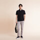 Tommy Hilfiger [transpirable y cómodo] Primavera y verano Border de malla de perlas Border de manga corta Poloj9195 Black Beg Xs