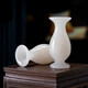 
DR GRAFFCARNY Jade Dried Vase Ornament Personalized Living Room Creative Fashion Flower Arrangement Decoration Home Buddha Front Clean Bottle Small Spot - Qingyu Creative Vase H9928 9*28c