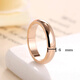 Fat Donglai same style rose gold couple ring AU750 platinum pair for men and women 18k color gold light A style couple ring (rose gold)