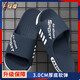 Men's summer outer wear large size sports non-slip wear-resistant indoor home bathroom bath soft-soled sandals men's navy blue upgraded model 42-43 sizes (suitable for 41-42 sizes)
