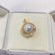 Shelly natural pearl jewelry S925 silver bracelet ring necklace necklace earrings pendant Zhuji fresh water beads 12-13mm natural pearl pendant perfect round slightly flawless S9