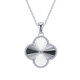 Jin Yixin platinum women's pendant PT950 new four-leaf clover women's clavicle chain platinum necklace women's clover for girlfriend, weighs about 4.3 grams