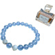 BOSFRU Natural Brazilian Ice Aquamarine Sea Blue Moonstone Crystal Agate Bracelet Women's Gemstone Bracelet Gift Aquamarine Moonstone Style-8mm
