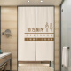 ROBTM bathroom door curtain commercial restroom blocking curtain cloth curtain punch-free partition curtain toilet special half curtain can be customized simple toilet 23 width 80cm * height 120cm