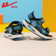 Pull back children's shoes children's sandals 2025 summer new style boys' breathable soft-soled sports sandals student campus beach shoes blue black -1413 33
