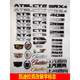 PMZYE is suitable for Cadillac CT456 tailgate logo ATSLXTS rear car logo 28T displacement 40AWD tail box cover logo CT5 set of 4 pieces bright black