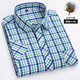 100% reines Baumwoll-Kurzärmel-Hemd für Männer Geschäfte Casual Plaid Striped Cotton High-End-Herrenhemd 1047 42