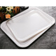 Quanshi A5 melamine tea tray saucer plastic rectangular tray fruit tray food tray canteen rice tray serving tray large
