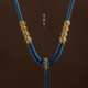 Ningxinge pendant lanyard hand-woven necklace lanyard jade jade pendant for men and women high-end adjustable pendant rope haze blue