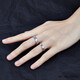 Jibaolou Pt950 platinum ring, platinum pair of rings for men and women, magic ring fixed ring, customized gift 11.31g