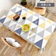 Bo Ling Lu high-end tablecloth PVC waterproof, oil-proof, anti-scalding, no-wash dining table, coffee table, Nordic ins rectangular square table mat, Back to Time-Ya Gray, upgraded 3.0 encryption-proof 1 140*180cm, 4-person dining table