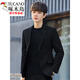 Woodpecker (TUCANO) suit men's spring and autumn Korean style handsome high-end casual business formal jacket slim small suit dark gray suit 19 (wool thick style) S 90-105Jin Jin is equal to 0.5 kg