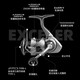 DAIWA's 24 new EXCELER LT high-rigidity small Ixlua long-range fishing reel lightweight fishing reel LT 2500-XH (high speed ratio 6.2)