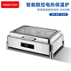 Phidis Phidis buffet stove Buffy stove CNC electric heating hotel breakfast insulation stove dining table rectangular double grid-9L CNC touch screen model