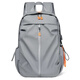 Langfei Backpack Men's Backpack Large Capacity Travel Bag Junior High School High School College Student School Bag Computer Bag Business Travel Bag Classic Gray