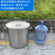 OUOETY不锈钢油桶食用油食品级304桶商用带盖圆桶加厚水桶80大容量70cm 超厚直径80高70cm347升装水695斤