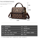 Snow Love Kangaroo Brand Genuine Leather Shoulder Bag Women's 50 for Mom 2025 New Crossbody Bag Gift for Women 30 and 40 Years Old Brown with Brown Gift Box + Gift Bag + Hand Bag Card Bag